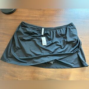 NWT Lane Bryant Black Swim Skirt